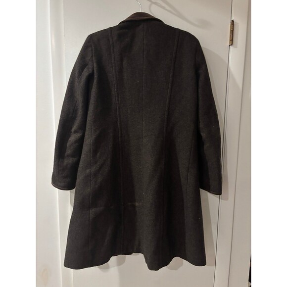 MAX MARA Weekend Brown Wool Quilted Nylon Lining Mid Length Coat 40 or 6/8 - Picture 3 of 10